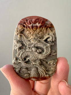 Alashan Agate Dragon Medallions