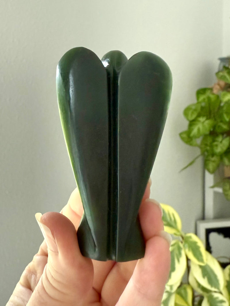 Nephrite Jade Angel Carving