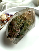 Thousand Layer Lodolite crystal forming a natural inner landscape for grounding, vision work, and spiritual connection