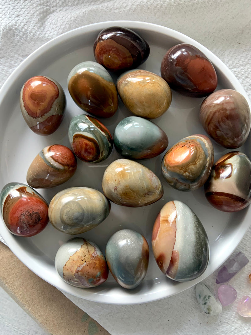 Polychrome Jasper Eggs