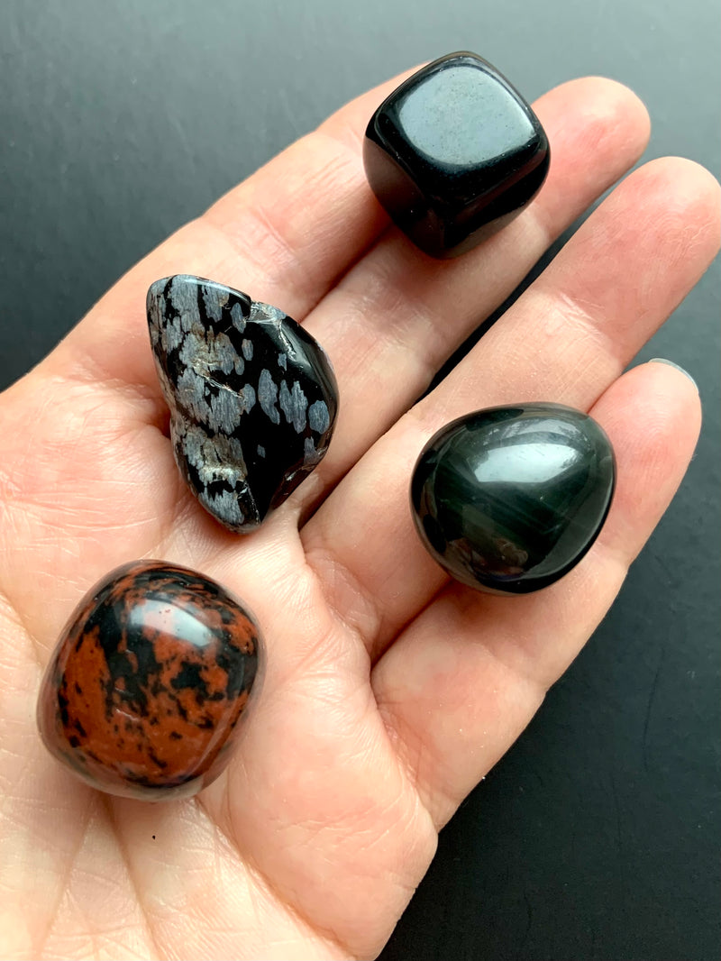 Obsidian Tumble Set - 4 Varieties