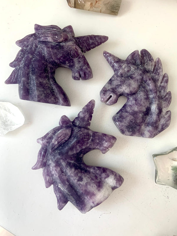 Lepidolite Unicorns - pick your fav!