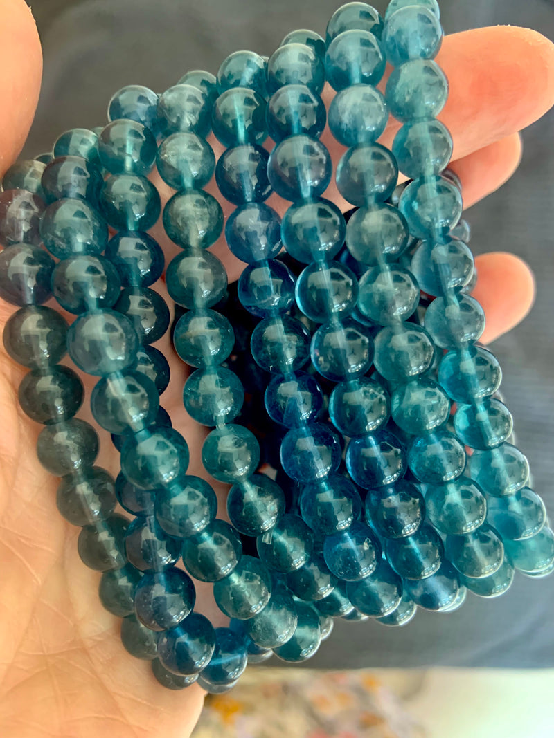 Teal Blue Fluorite Bracelets