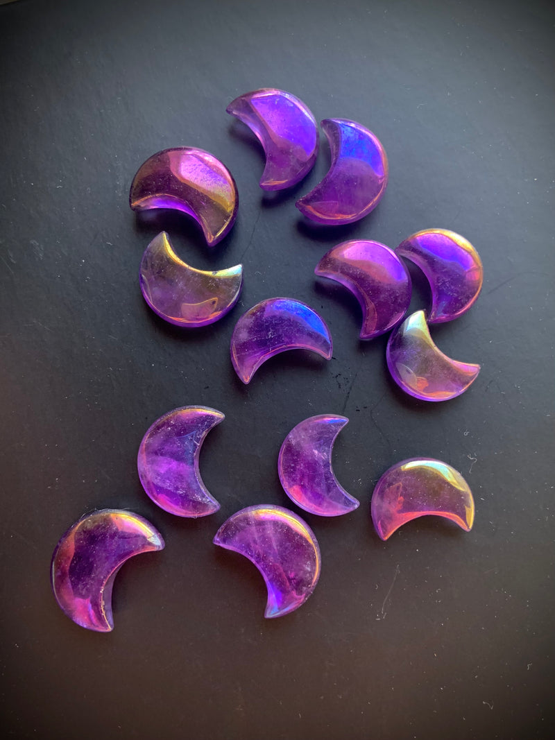 Aura Amethyst Moons, Stars + Hearts