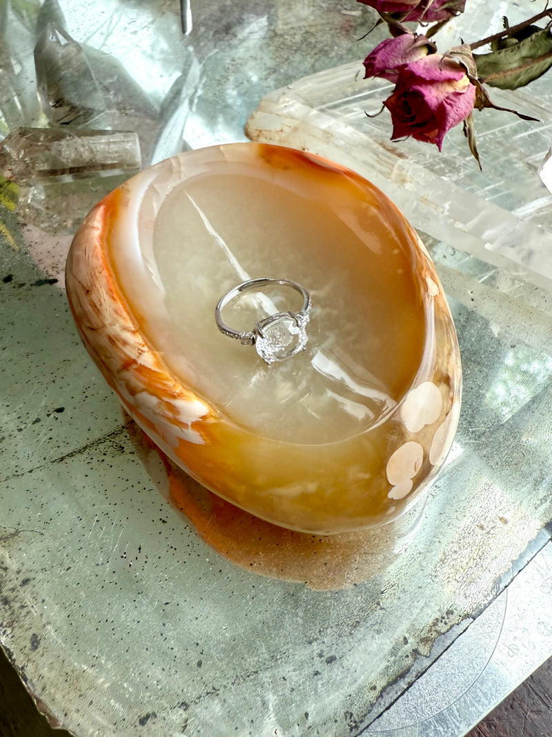 Carnelian Flower Agate Bowl