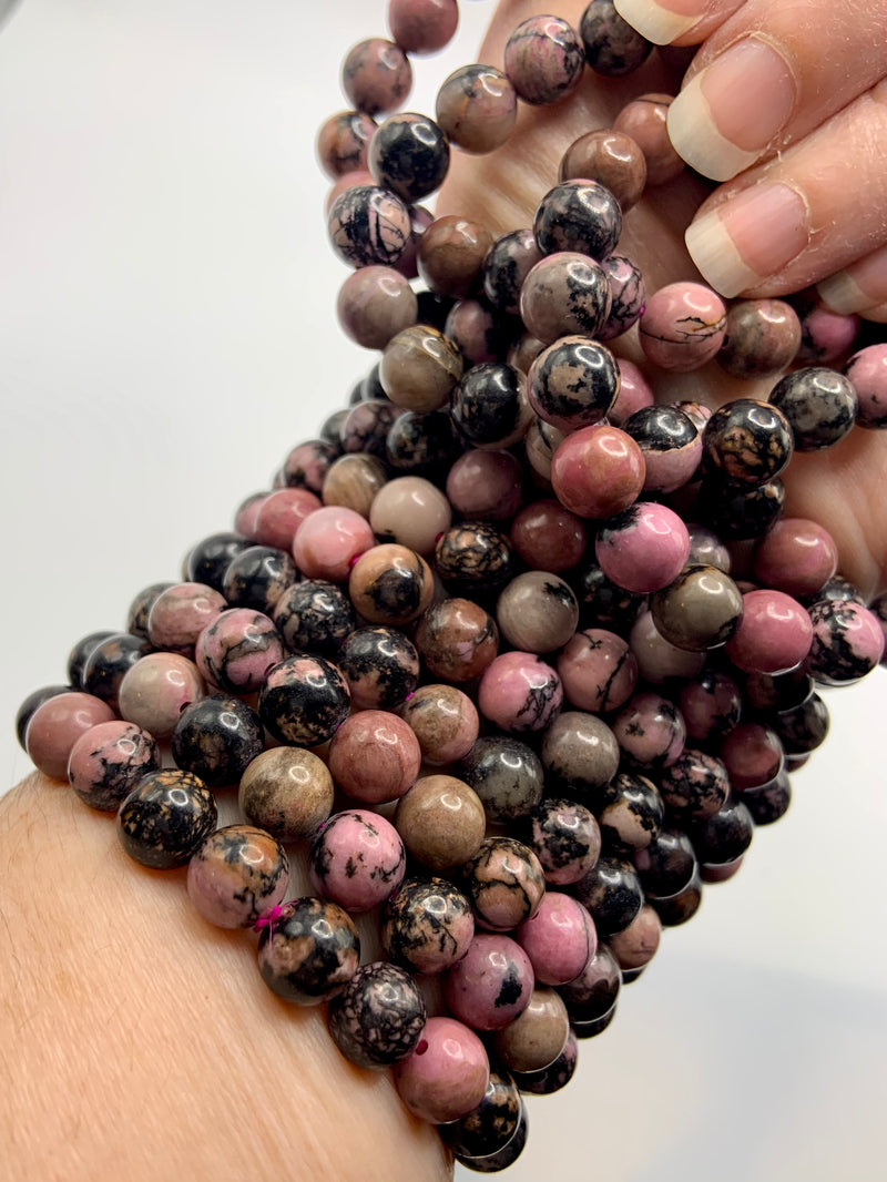 Rhodonite Beaded Bracelets