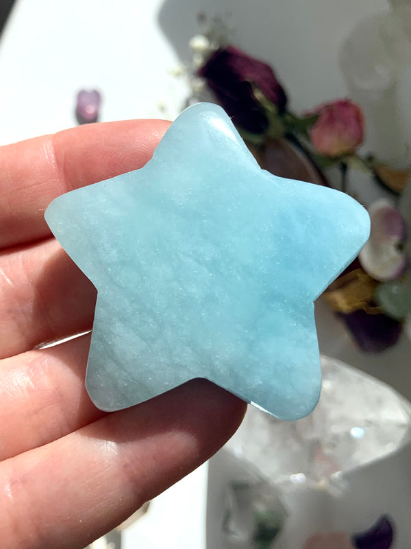 Big Flashy Aquamarine Star