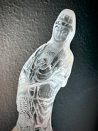 One-of-a-kind Clear Quartz goddess figurine for meditation spaces, altars, and sacred décor