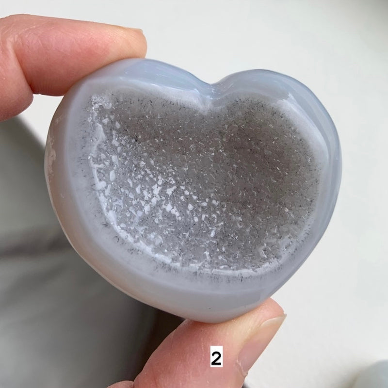 Druzy Agate Crystal Hearts - You Pick!