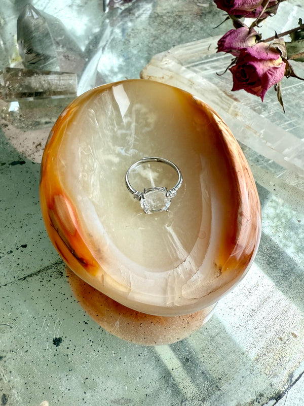 Carnelian Flower Agate Bowl