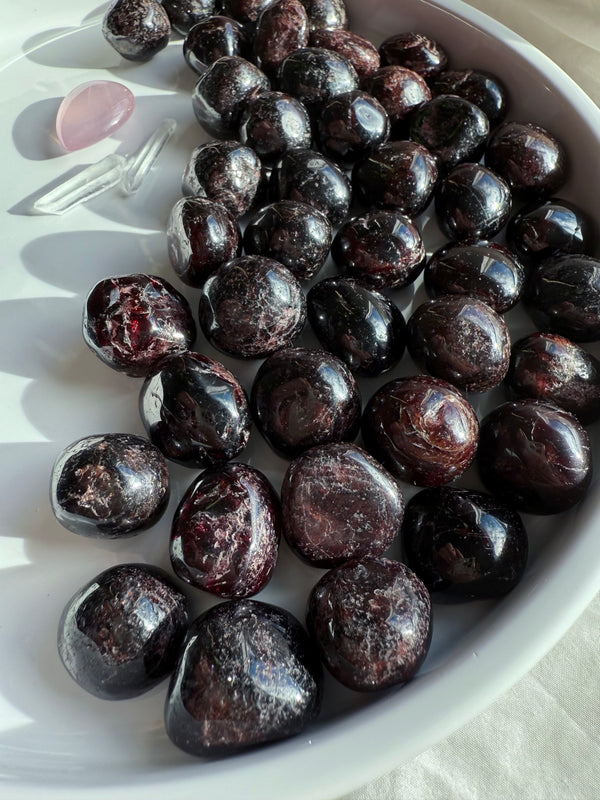 Tumbled Garnets