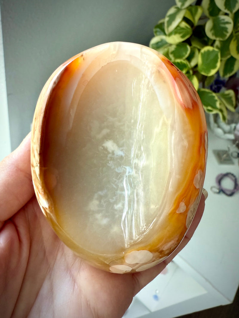Carnelian Flower Agate Bowl