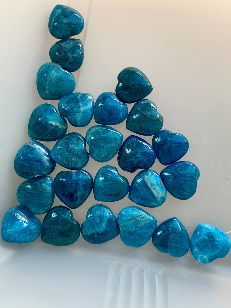 Mini Blue Apatite Hearts