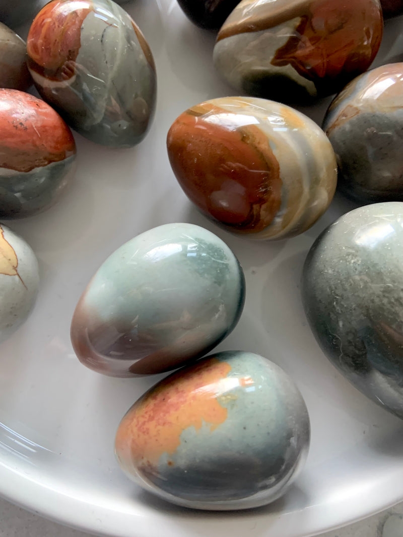 Polychrome Jasper Eggs