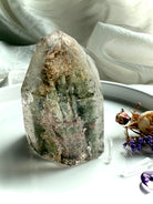 Lodolite Garden Quartz phantom crystal with thousand layer formations, also known as Shaman’s Stone, grounding Root Chakra and Heart Chakra energy