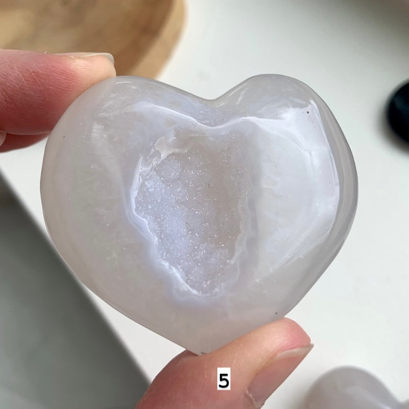 Druzy Agate Crystal Hearts - You Pick!