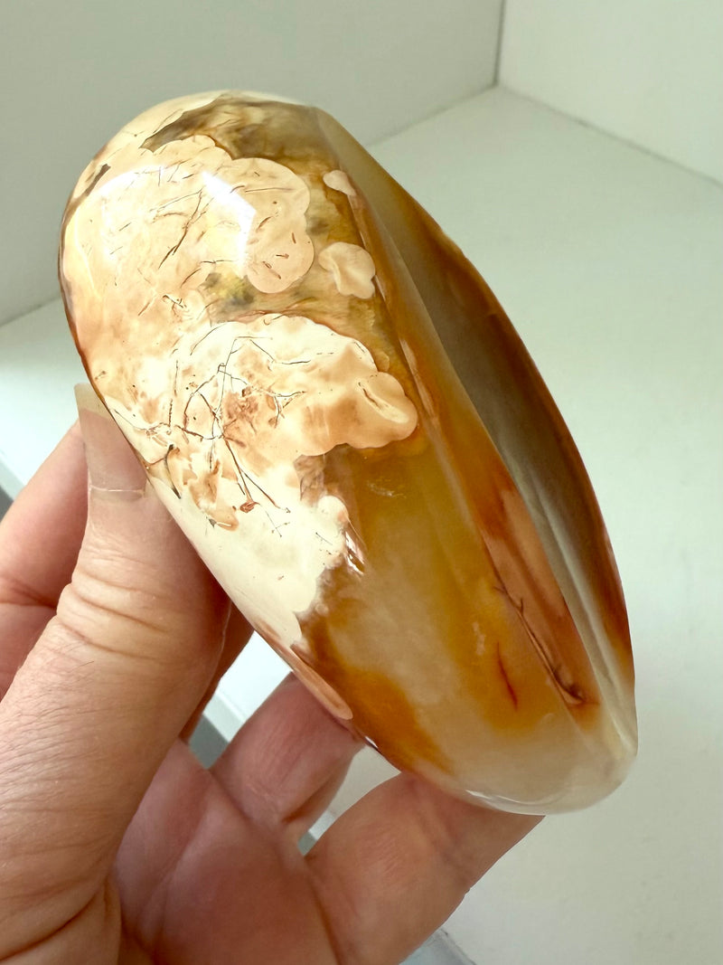 Carnelian Flower Agate Bowl