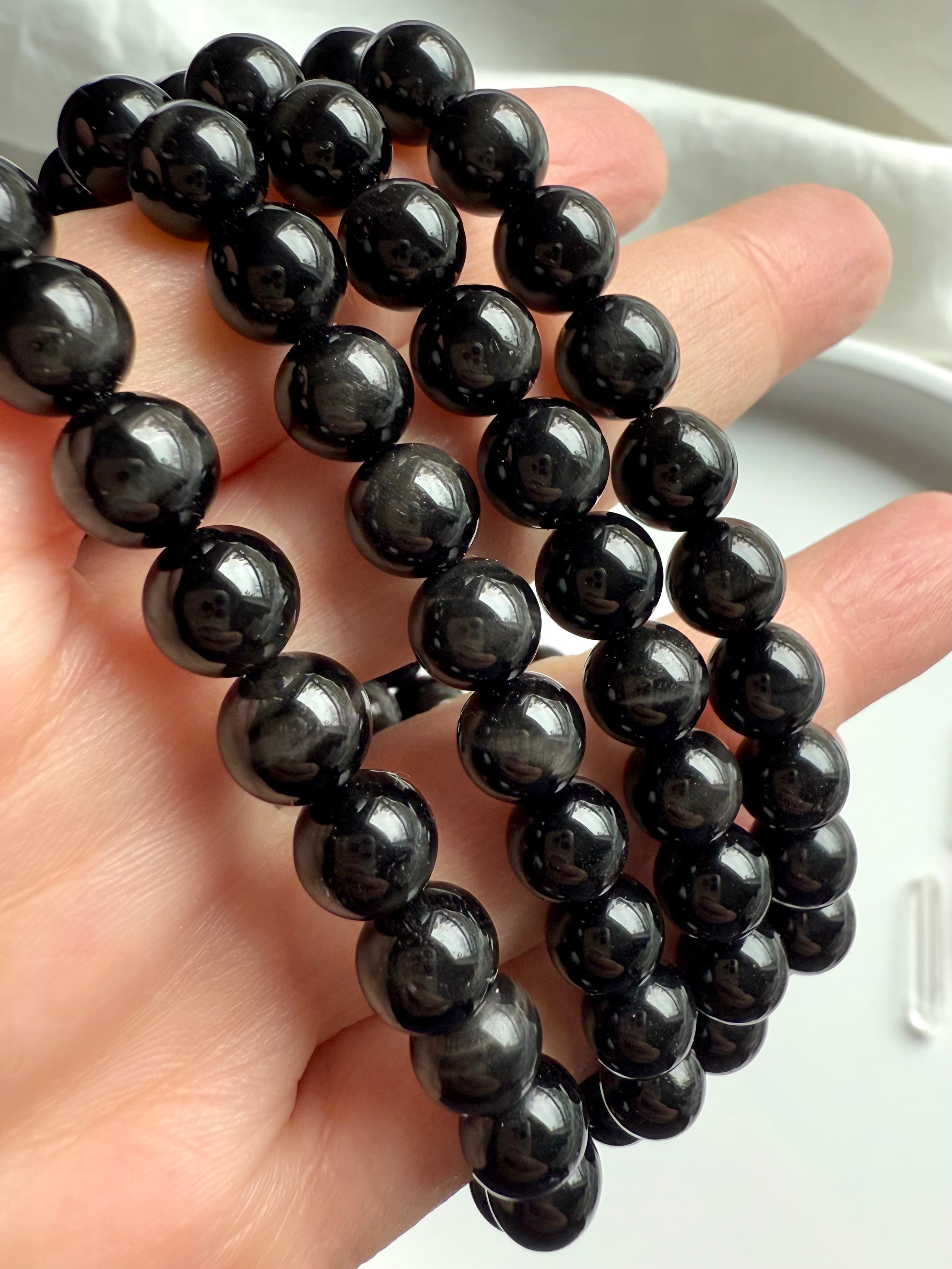 Wear your natural Black Tigers Eye Beaded Bracelet for motivation, grounding + energetic protection