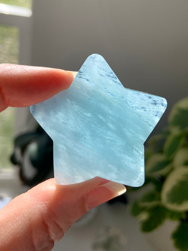 Big Transparent Aquamarine Star