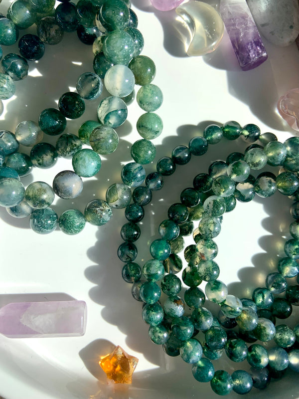 High Quality Moss Agate Bracelets