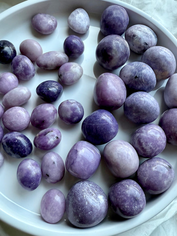 Lepidolite Tumbles