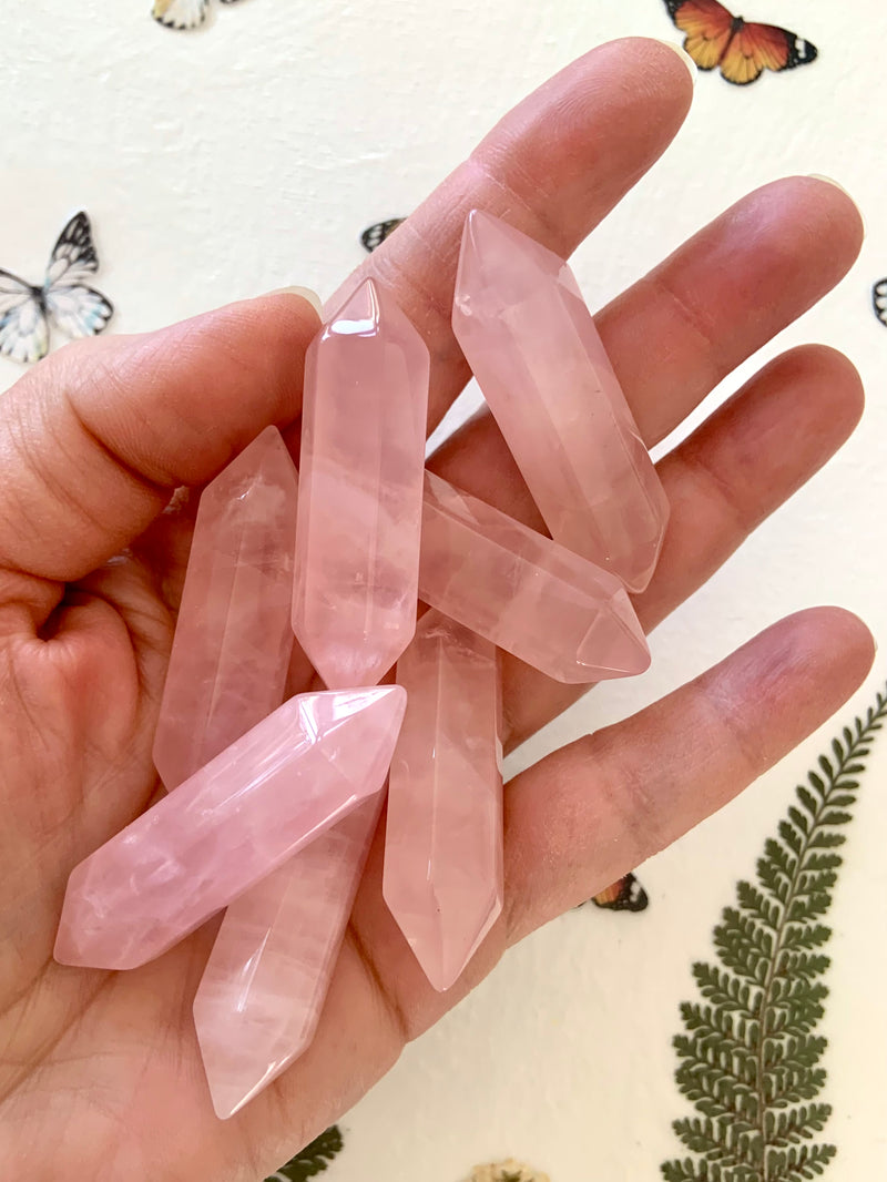 2"  Rose Quartz DT Points