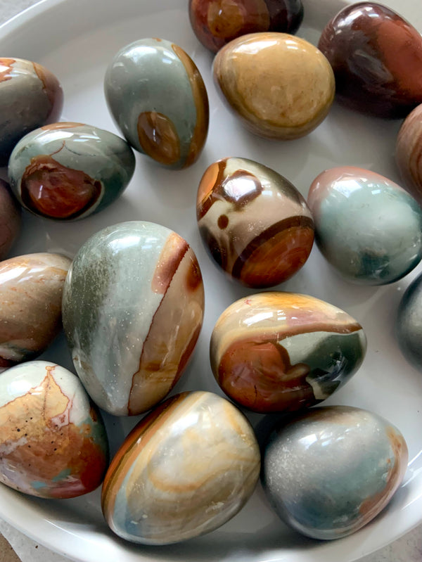 Polychrome Jasper Eggs