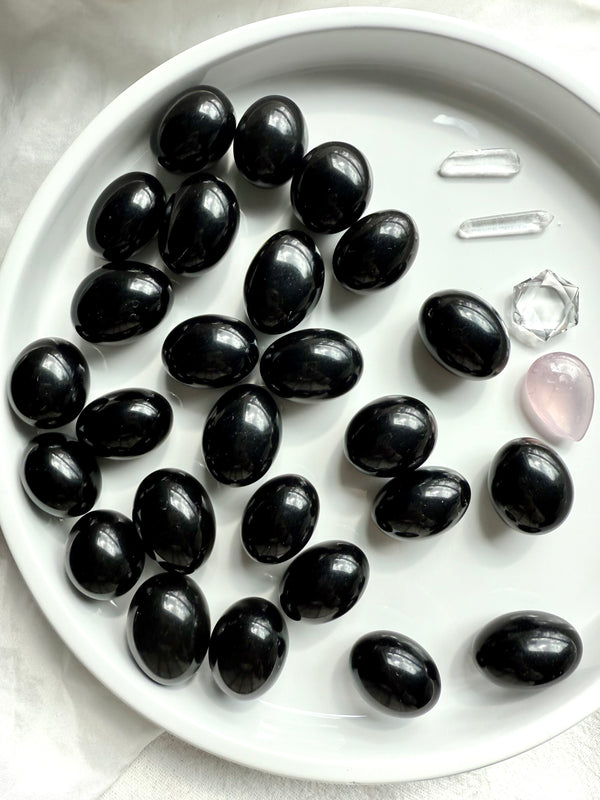 Black Obsidian is a powerful Root Chakra stone with cleansing, grounding + protective properties