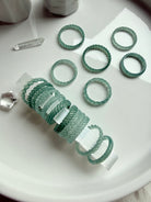 High-Transparency Blue Water Jade Ring – Premium Grade Guatemalan Jadeite woven band with luminous glow and braided detail