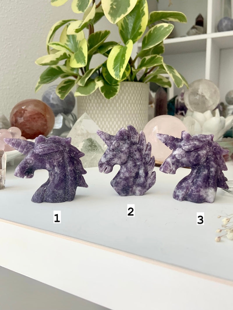 Lepidolite Unicorns - pick your fav!