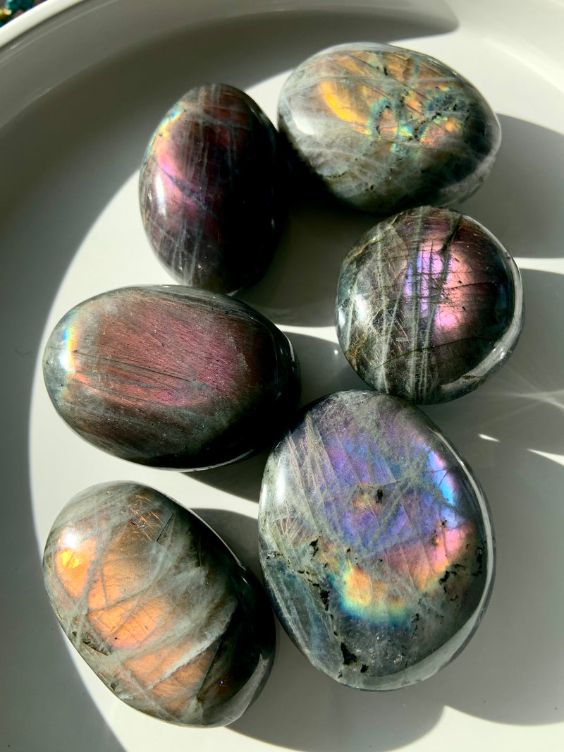 Sunset Labradorite Palm Stones - You Pick!