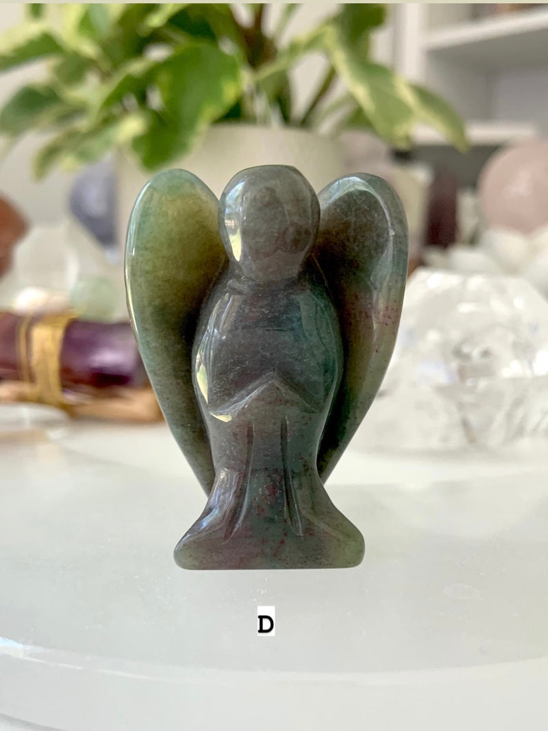 Ocean Jasper Angel Carving