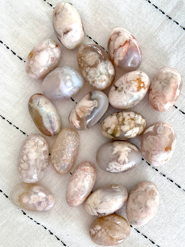 Flower Agate Tumbles