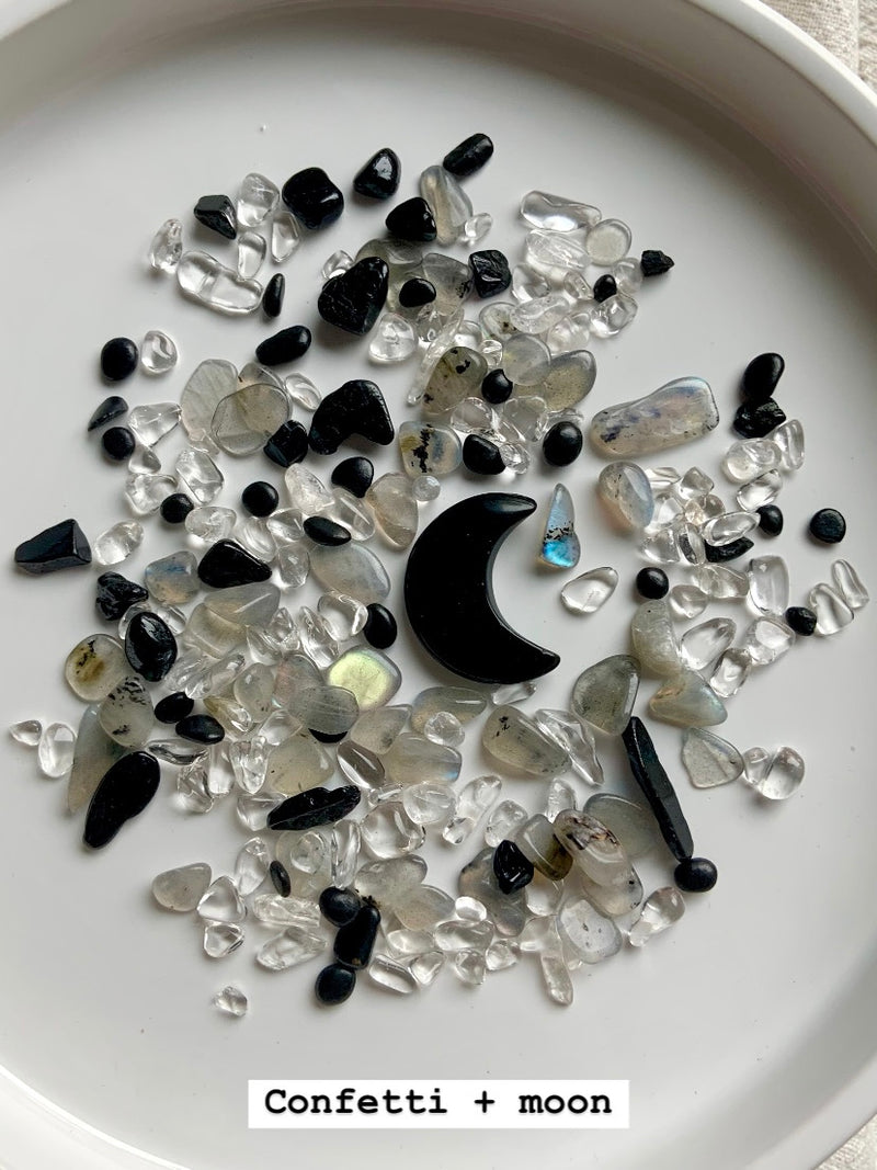 Moon Phase Crystal Confetti Set