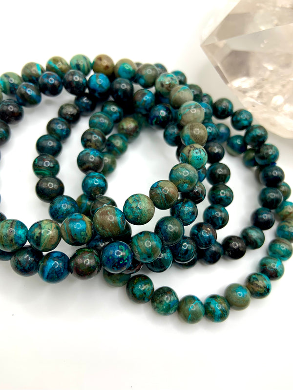 Chrysocolla Shattuckite Bracelets