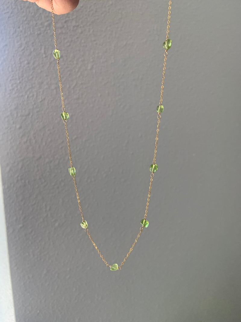 Peridot Satellite Necklace