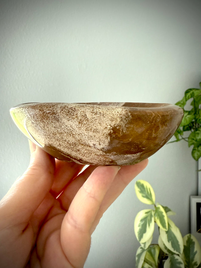 Beautiful Brown Ocean Jasper Bowl