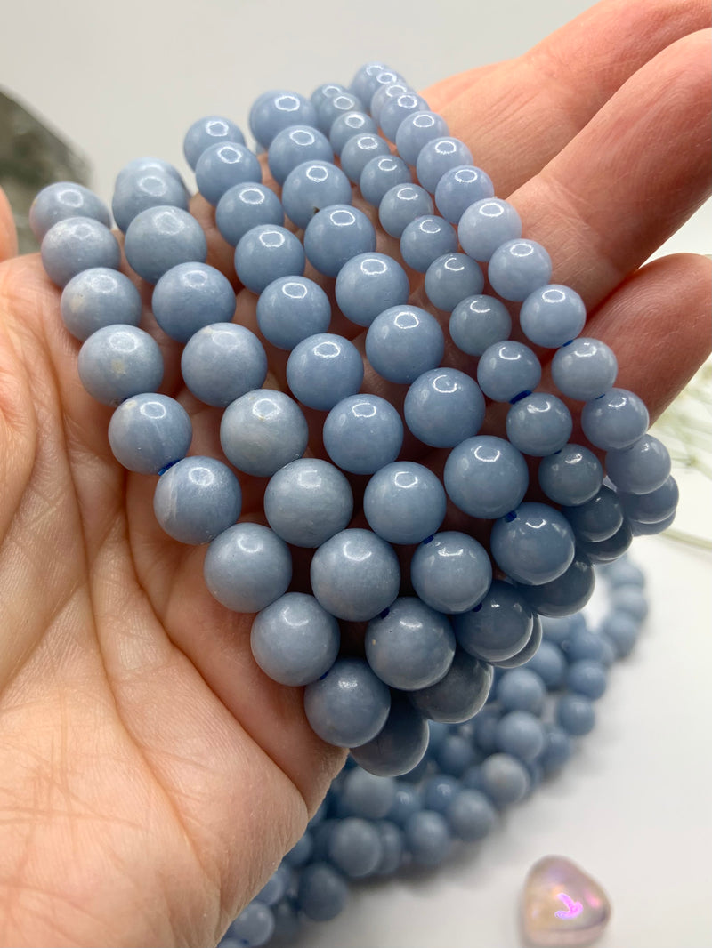 Angelite Beaded Bracelets