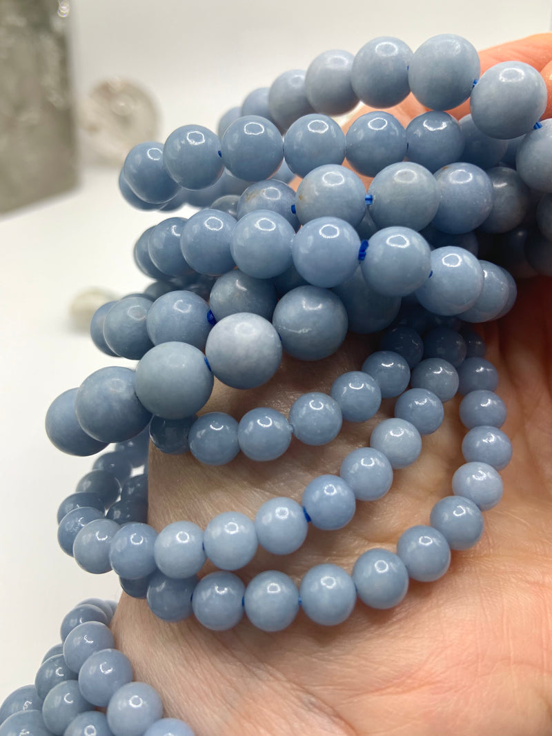 Angelite Beaded Bracelets