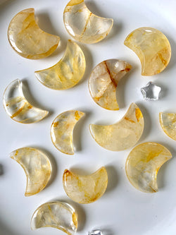 Golden Healer Quartz Moons