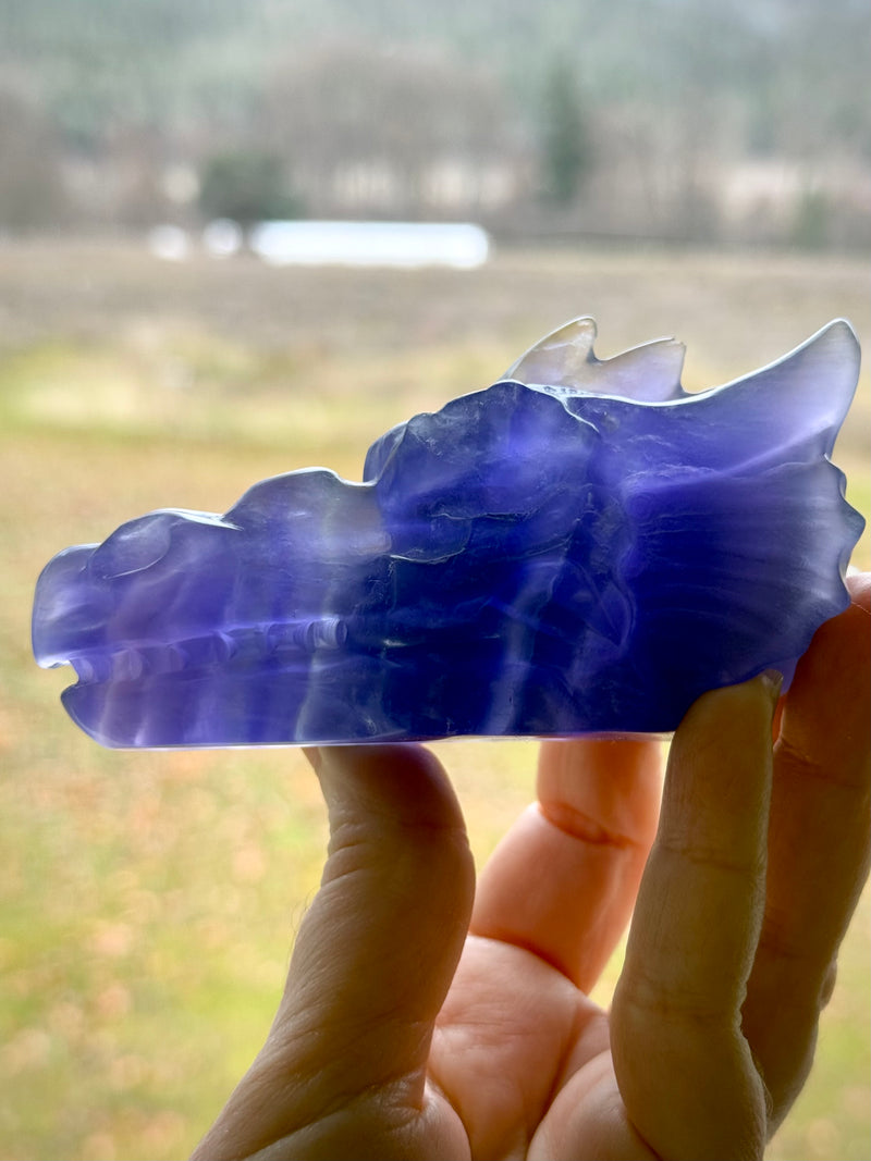 Purple Fluorite Dragon