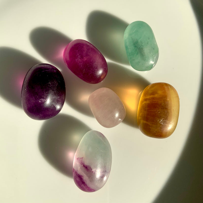 Colorful Candy Fluorite Tumble Sets