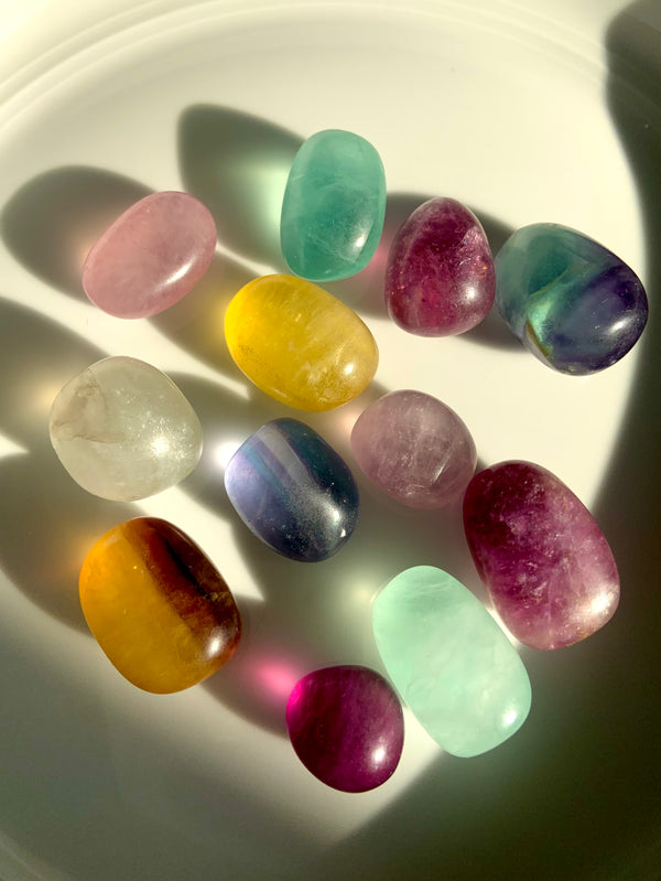 Colorful Candy Fluorite Tumble Sets