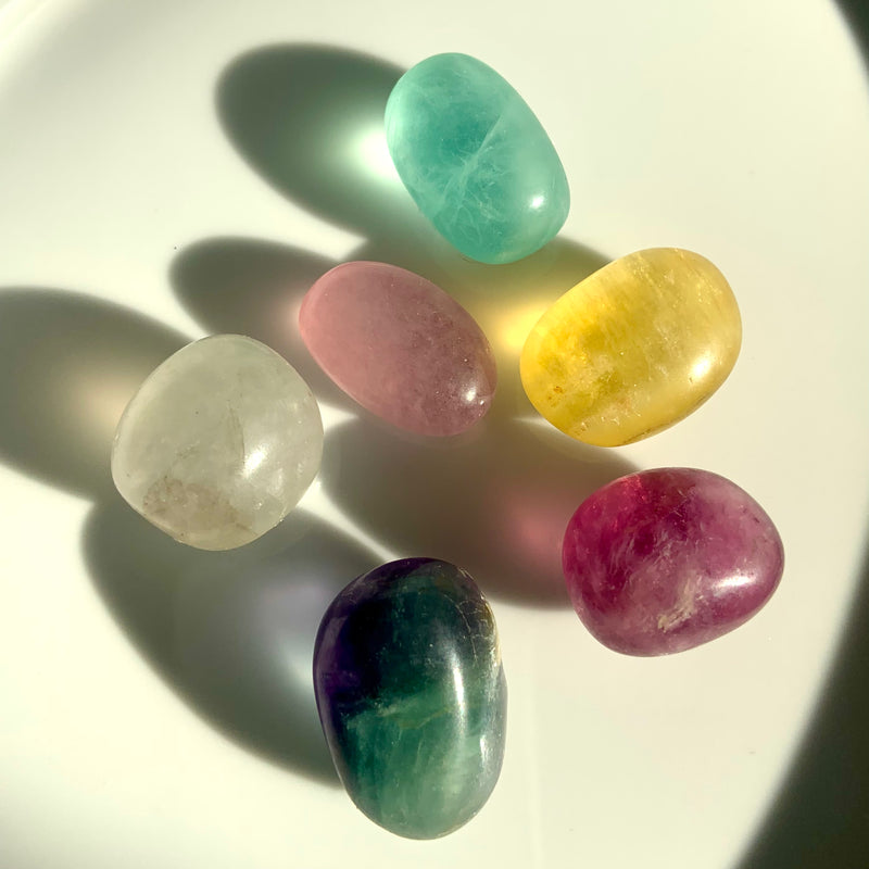 Colorful Candy Fluorite Tumble Sets