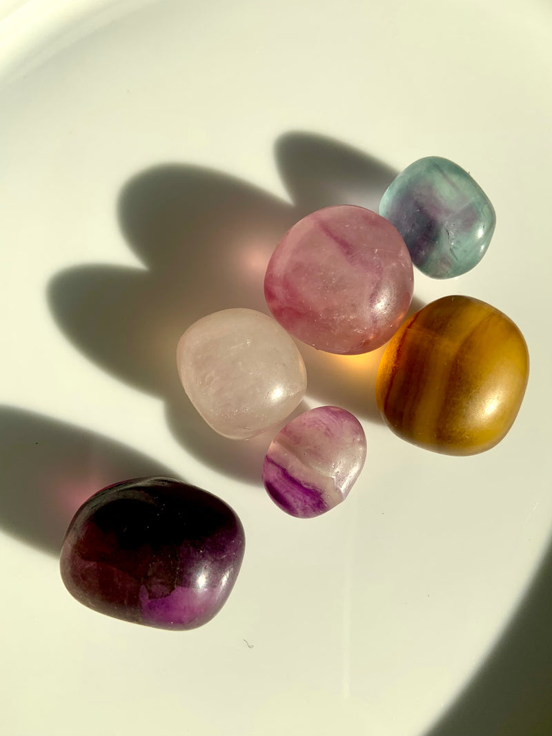 Colorful Candy Fluorite Tumble Sets