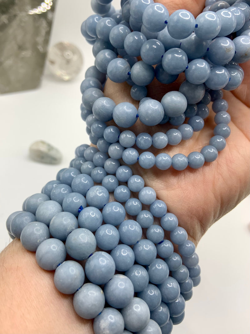 Angelite Beaded Bracelets