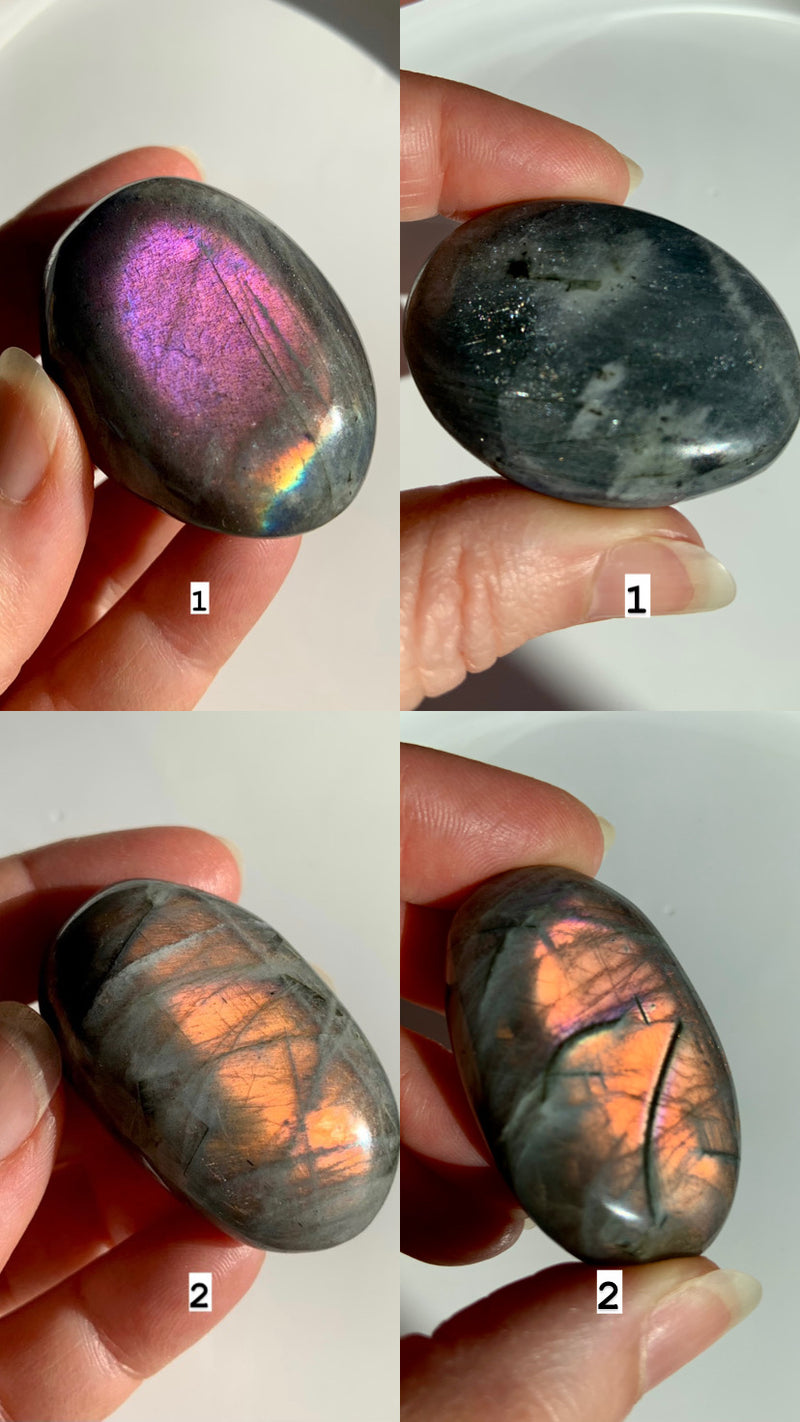 Sunset Labradorite Palm Stones - You Pick!