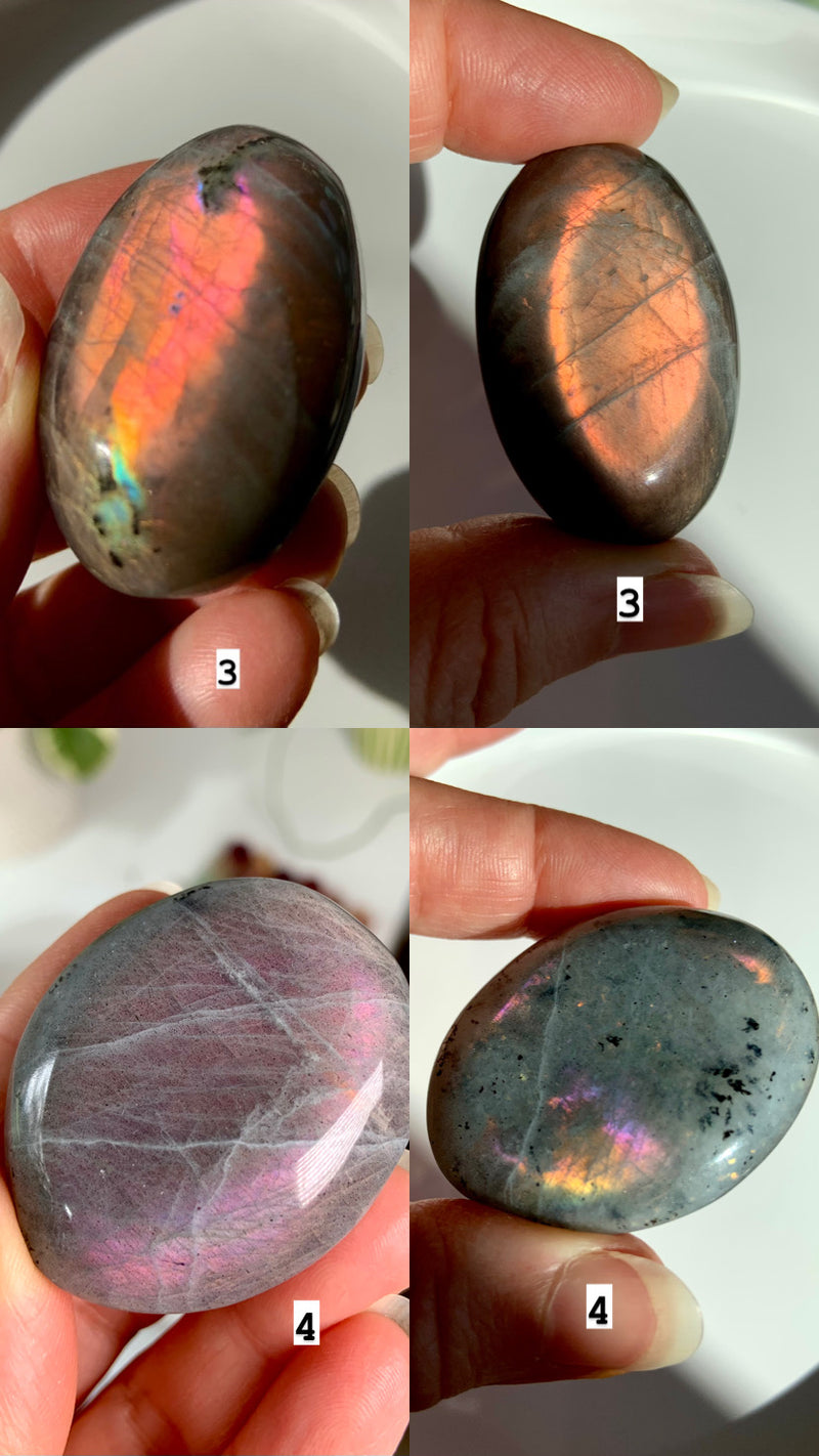 Sunset Labradorite Palm Stones - You Pick!