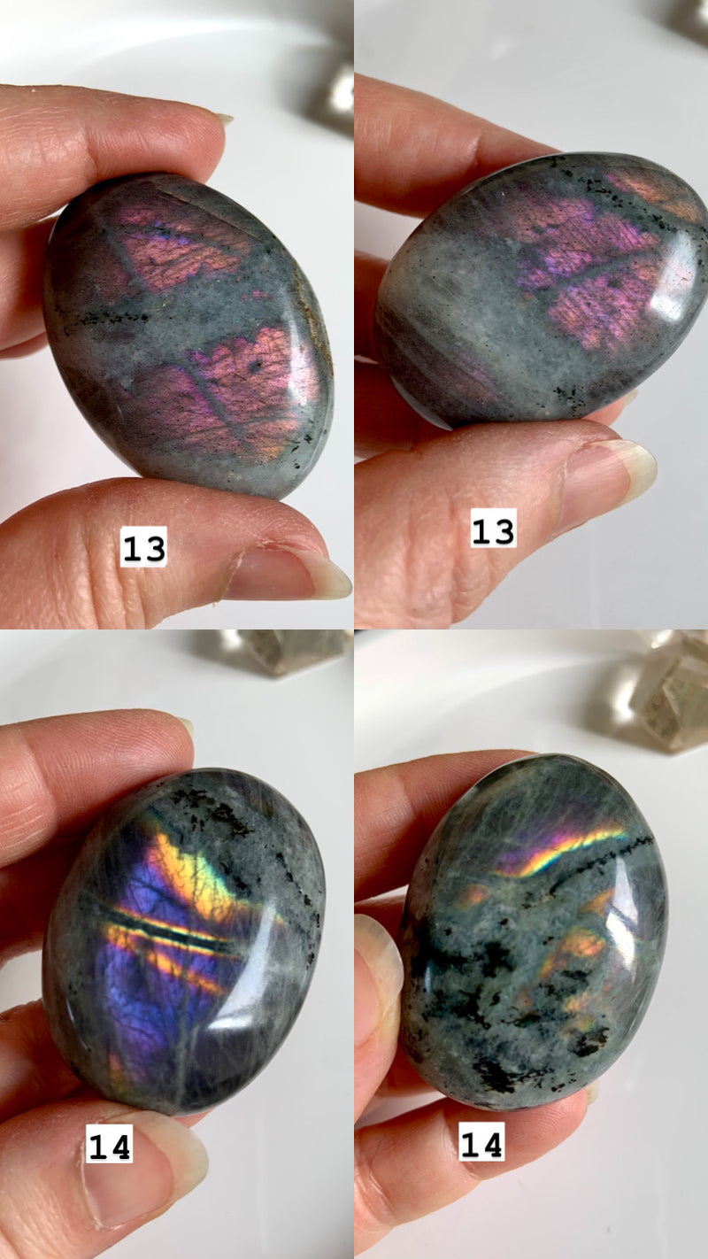 Sunset Labradorite Palm Stones - You Pick!