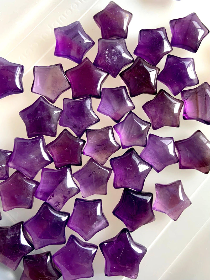 Mini Amethyst Stars bring peace, sparking spiritual growth + enhancing your intuitive gifts